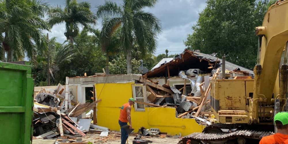 Demolition and removal in Port Charlotte, FL.