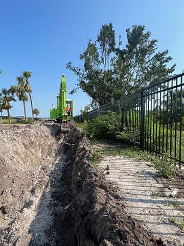 Excavation in Punta Gorda, Florida.