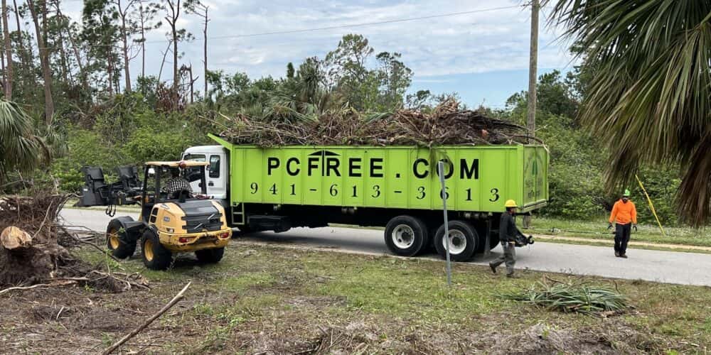Lot clearing in Port Charlotte.